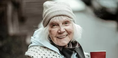 Portrett av en eldre dame. Foto